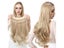 Synthetic Natural Hair Extensions Ombre Blonde Brown Black Pink Wavy False Hair Carousel 3