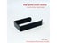 Acrylic Wall Mounted Bathroom Kitchen Roll Holder Hook Black Carousel 4