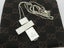 Gucci Sterling Silver Large Cross Long Chain Pendant Necklace Carousel 3
