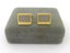 Christian Dior Gold Silver Tone Metal Logo Cufflinks Carousel 1