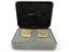 Christian Dior Gold Silver Tone Metal Logo Cufflinks Carousel 2