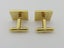 Christian Dior Gold Silver Tone Metal Logo Cufflinks Carousel 3