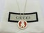 Gucci Sterling Silver Teddy Bear Round Tag Pendant Necklace Carousel 1