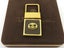 Gucci Gold Tone Metal Dark Brown Leather Keyring Carousel 1