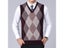 New Fashion Brand Sweater For Mens Pullovers Plaid Slim Fit Jumpers Knitred Carousel 1
