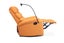Olivio 360 Swivel Manual Recliner Lounge Chair With Mobile Holder (Orange) Carousel 2