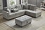 NEBULA Premium Sectional Sofa with Storage Ottoman (Misty Grey) - Facing Right Carousel 1