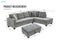 NEBULA Premium Sectional Sofa with Storage Ottoman (Misty Grey) - Facing Right Carousel 2