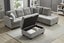 NEBULA Premium Sectional Sofa with Storage Ottoman (Misty Grey) - Facing Right Carousel 3