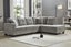 NEBULA Premium Sectional Sofa with Storage Ottoman (Misty Grey) - Facing Right Carousel 5