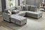 NEBULA Premium Sectional Sofa with Storage Ottoman (Misty Grey) - Facing Right Carousel 6