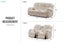GRACEY 3/2 Seater Power Reclining Sofa Range (Beige) - 2RRC 2 Seater Carousel 2