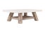 ANTON White Concrete on Solid Acacia Wood Coffee Table Carousel 1