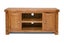 WESTMINSTER Solid Oak Wood 2-Door TV Unit Carousel 1