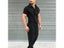 Men's Casual Overalls With Pocket Solid Color Short Sleeve Trousers Jumpsuit Carousel 6