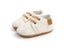 Meckior Baby Shoes Retro Leather Boy Girl Shoes Multicolor Toddler Rubber Sole Carousel 1