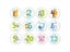 12 Pcs Month Sticker Baby Photography Milestone Memorial Monthly Newborn Kids Carousel 1