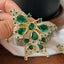 Gold-Tone Emerald Green Butterfly Brooch – Glamorous Statement Pin Carousel 3