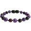 Amber Teething Bracelet / Anklet - Polished Cherry & Amethyst Carousel 1