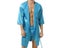 Men Silk Stain Kimono Robe Bathrobe Shorts Set Pajamas Robes Sexy Robes Satin Carousel 3