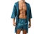 Men Silk Stain Kimono Robe Bathrobe Shorts Set Pajamas Robes Sexy Robes Satin Carousel 6