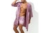 Men Silk Stain Kimono Robe Bathrobe Shorts Set Pajamas Robes Sexy Robes Satin Carousel 7