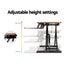 Artiss Standing Desk Riser Height Adjustable Rustic Brown 80CM Carousel 4