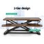 Artiss Standing Desk Riser Height Adjustable Rustic Brown 80CM Carousel 5