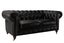 Aged Top Grain Leather Chesterfield 2-Seater Sofa, A102L Black Carousel 3