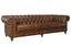 Aged Top Grain Leather Chesterfield 3 Seater Sofa, Brown Carousel 2