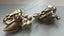 Beautiful 1950s goldtone & pearl Trifari clip on earrings - leaves and berries Carousel 3