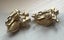 Beautiful 1950s goldtone & pearl Trifari clip on earrings - leaves and berries Carousel 4