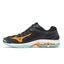 Mizuno Wave Voltage 2 Black Orange Teal Men Volleyball Sports Shoes V1GA2460-12 Carousel 1