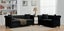 Brookfield Velvet 2+3 Seater Sofa Set Black Carousel 1
