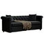 Brookfield Velvet 3 Seater Sofa Black Carousel 1