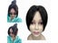 Clip In Natural Human Hair Topper Bangs Fringe Hair Pieces Middle Part Carousel 4