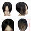 Clip In Natural Human Hair Topper Bangs Fringe Hair Pieces Middle Part Carousel 5