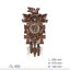 Vintage Black Forest Cuckoo Wall Clock Carousel 4