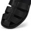 Rollie Womens Sandal Fisherman All Black Leather Carousel 4