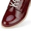 Rollie Womens Derby Super Soft DP Wine Crinkle Patent Shoe Carousel 4