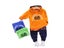 Toddler Cotton Tracksuit Autumn Baby Hooded Jacket Sets Children Boys Girls Carousel 5