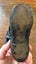 Pair Victorian period child's black leather hob-nail shoes with buttoned strap Carousel 7