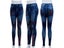Fashion Slim Women Plus Size Faux Denim Jeans Leggings For Fitness Workout Long Carousel 1