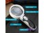 10 Times Lupa Magnifying Glass Loupe Third Hand Magnifier With Backlight LED Carousel 5