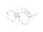 Gold Round Clear Glasses Eye Glasses Frame Women Men Glasses Transparent Round Carousel 8