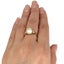 18K Gold Pearl and CZ Riing Size M. R # 205 Carousel 7