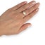 18K Gold Pearl and CZ Riing Size M. R # 205 Carousel 9