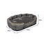 Pawz Electric Pet Heater Bed Heated Mat Dog Heat Blanket Removable Cover Large Carousel 9
