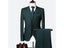3 Piece Men's Wedding Suit Slim Solid Color Business Office Suit Sets Large Carousel 3