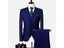 3 Piece Men's Wedding Suit Slim Solid Color Business Office Suit Sets Large Carousel 4